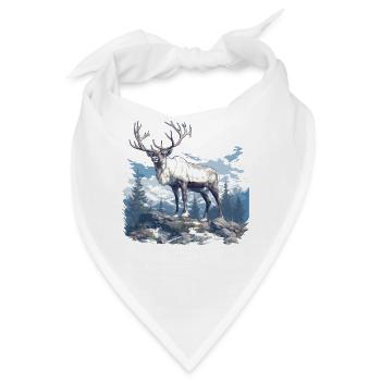 Caribou Karibus Karibu - Bandana - Weiß - Vorne