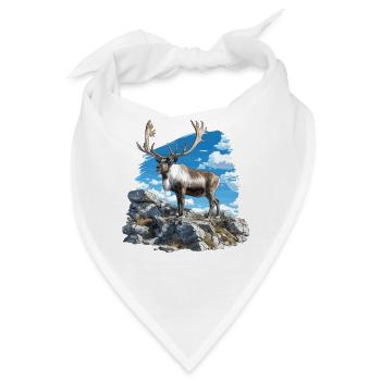 Caribou Karibus Karibu - Bandana - Weiß - Vorne