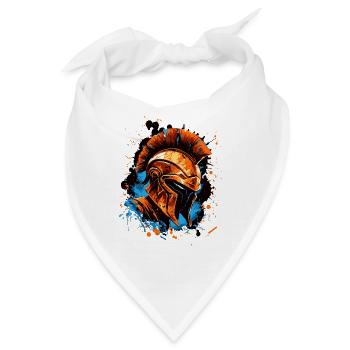 Spartaner Helm - Bandana - Weiß - Vorne
