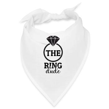 Ring Dude Ringträger Hochzeit Trauung Ehering - Bandana - Weiß - Vorne