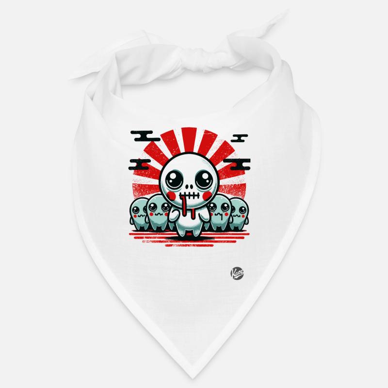 Des créatures mignonnes effrayantes - Bandana - blanc