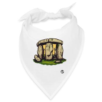 heidnischer Stonehenge Kult - Bandana - Weiß - Vorne