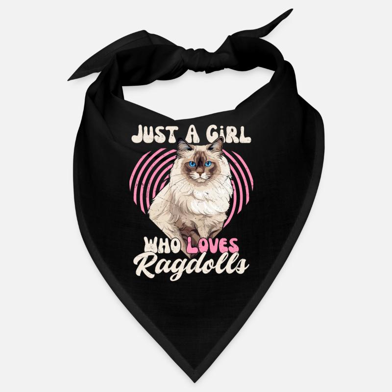 Juste Une Fille Qui Aime Ragdolls Mère Chaton Chat Bandana