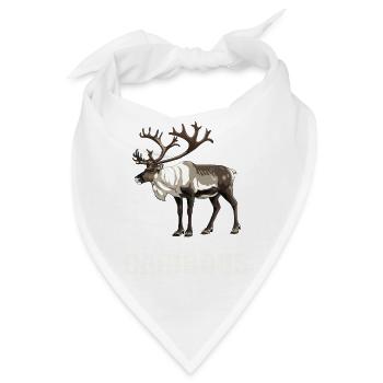 Caribou Karibus Karibu - Bandana - Weiß - Vorne