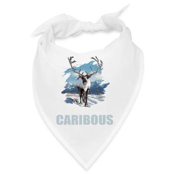 Caribou Karibus Karibu - Bandana - Weiß - Vorne