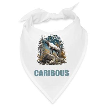 Caribou Karibus Karibu - Bandana - Weiß - Vorne