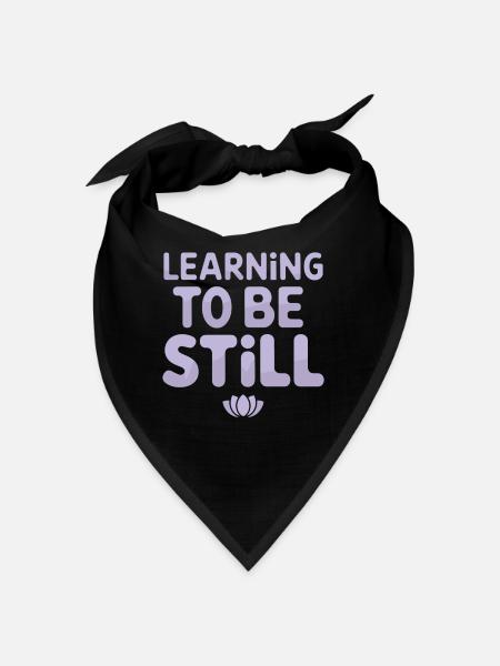 Calm Mind, Meditation Practice and Spiritual - Bandana - black - Front