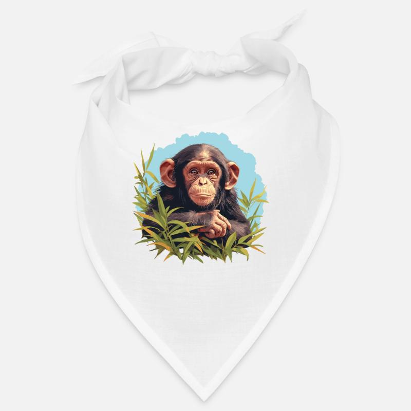 Chimpanzee Schimpansen Schimpanse Bandana