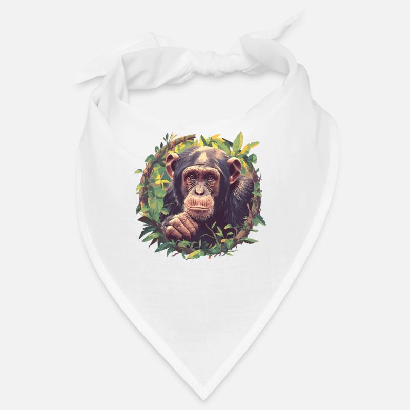 Chimpanzee Schimpansen Schimpanse Bandana