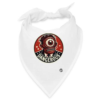 Gefährlicher einäugiger Manager im Anzug Zyklop - Bandana - Weiß - Vorne