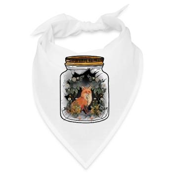 Fuchs Füchse Füchsin Natur Naturliebhaber - Bandana - Weiß - Vorne