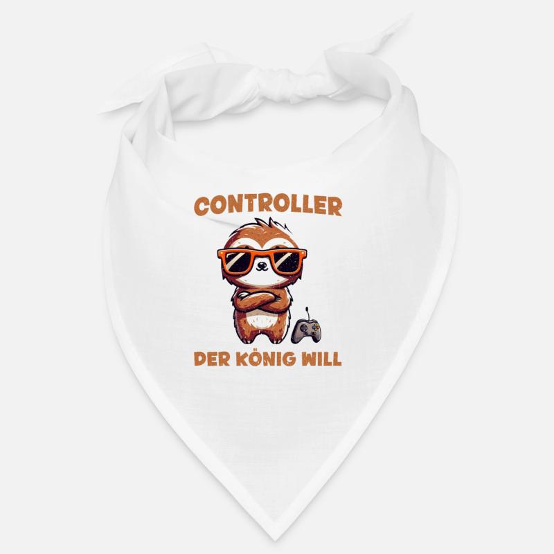 Reicht mir den Controller die Königin will zocken - Bandana - Weiß