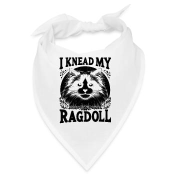 Ich knete meine Ragdoll Ragdolls Katzenliebhaber - Bandana - Weiß - Vorne
