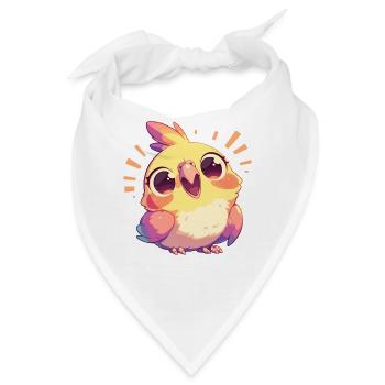Cockatiel Nymphensittiche Nymphensittich - Bandana - Weiß - Vorne