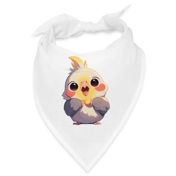 Cockatiel Nymphensittiche Nymphensittich - Bandana - Weiß - Vorne