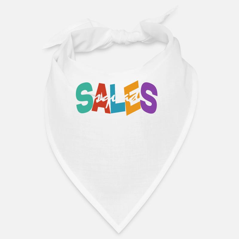 Équipe de vente Typographie colorée Conception Équipe de vente Bandana
