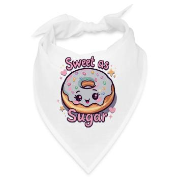 SÜSS WIE ZUCKER - Bandana - Weiß - Vorne