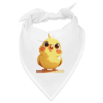 Cockatiel Nymphensittiche Nymphensittich - Bandana - Weiß - Vorne