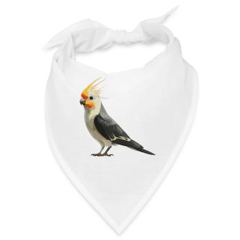 Cockatiel Nymphensittiche Nymphensittich - Bandana - Weiß - Vorne
