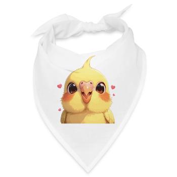 Cockatiel Nymphensittiche Nymphensittich - Bandana - Weiß - Vorne