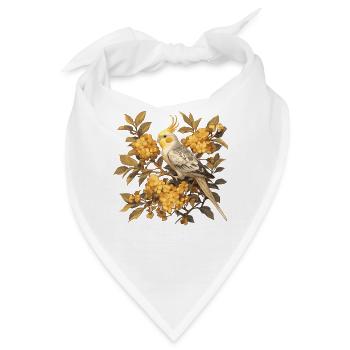 Cockatiel Nymphensittiche Nymphensittich - Bandana - Weiß - Vorne