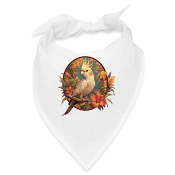 Cockatiel Nymphensittiche Nymphensittich - Bandana - Weiß - Vorne