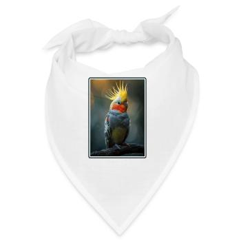 Cockatiel Nymphensittiche Nymphensittich - Bandana - Weiß - Vorne