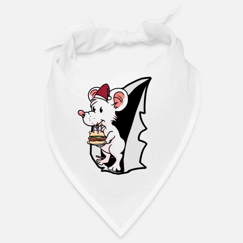 Maus Nikolaus Weihnachtsgeschenk Ratte Ratten Bandana