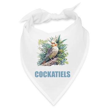 Cockatiel Nymphensittiche Nymphensittich - Bandana - Weiß - Vorne
