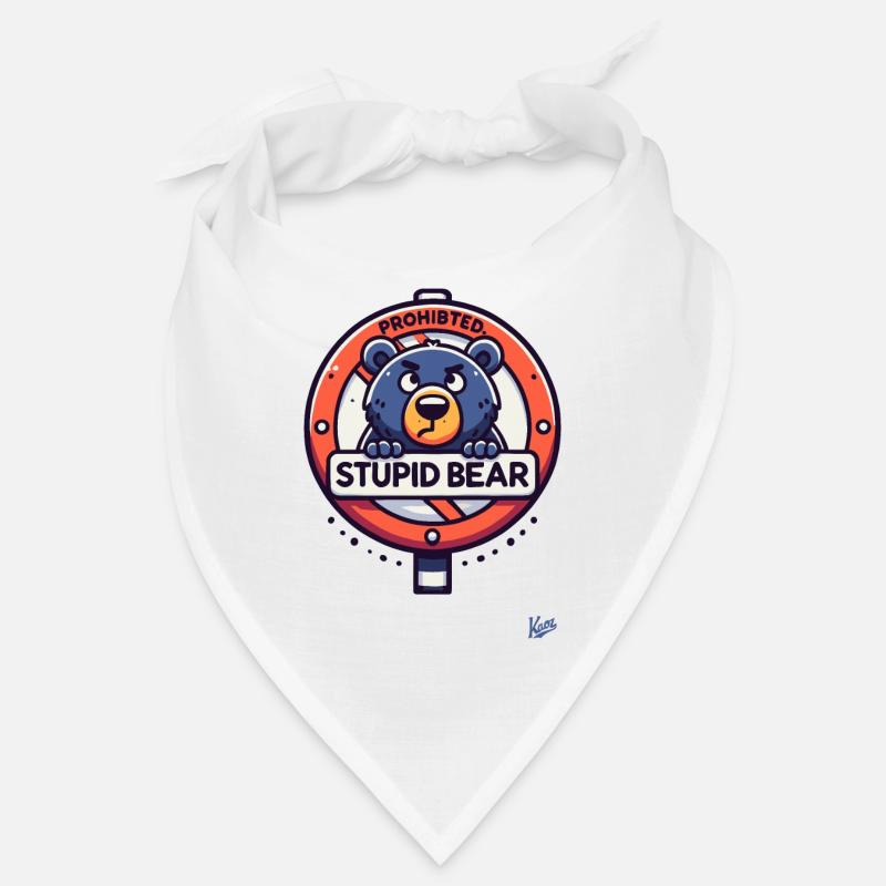 Stupid bear forbidden Bandana