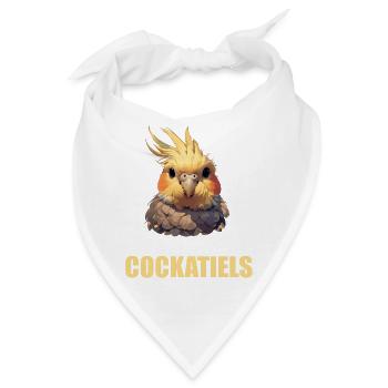 Cockatiel Nymphensittiche Nymphensittich - Bandana - Weiß - Vorne