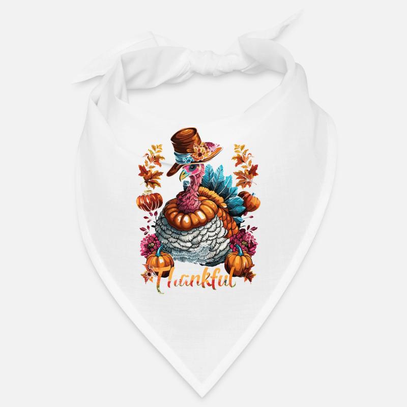 Grateful Gobble Wobble Thanksgiving Bandana
