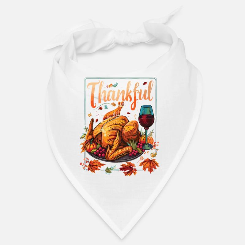 Grateful Gobble Wobble Thanksgiving Bandana