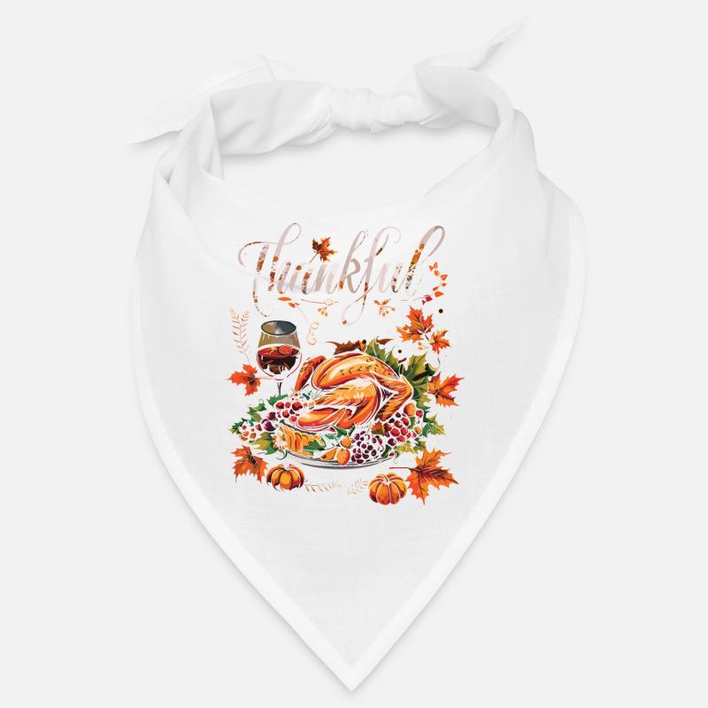 Grateful Gobble Wobble Thanksgiving Bandana