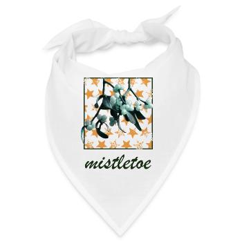 Flora und Fauna Mistelzweig Pflanzen - Bandana - Weiß - Vorne