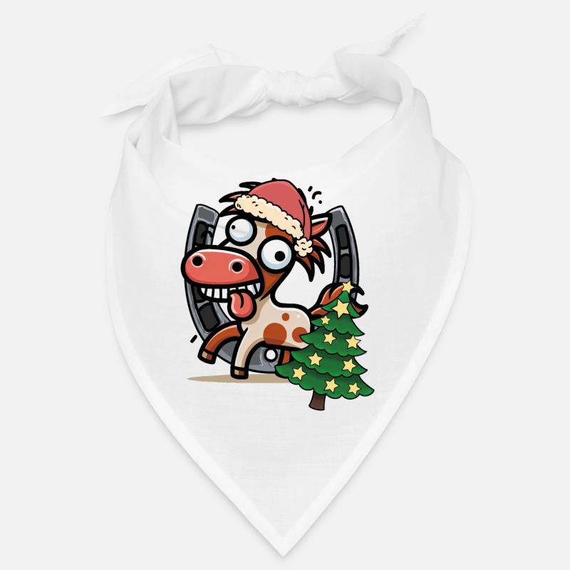 Nikolaus Pferd Pferde Weihnachten Weihnachtsmann Bandana