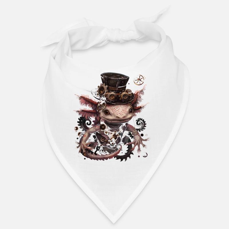Steampunk Axolotl Bandana