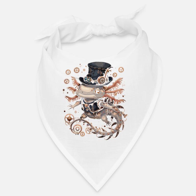 Steampunk Axolotl Bandana