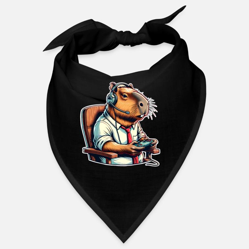 Capybara Gaming Nerd Bandana
