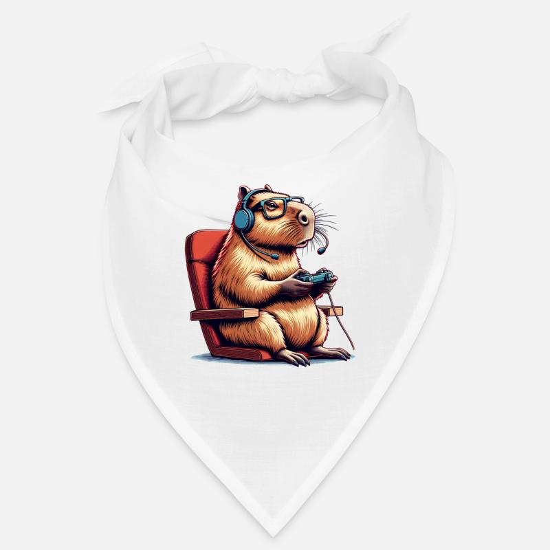 Capybara Gaming Nerd Bandana