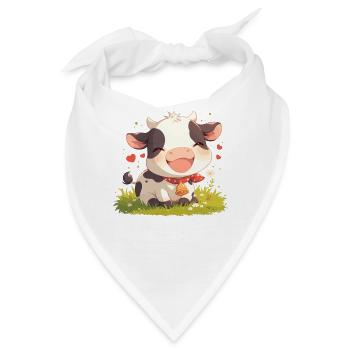 Kühe Kuh - Bandana - Weiß - Vorne