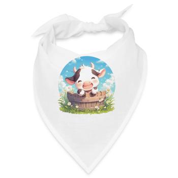 Kühe Kuh - Bandana - Weiß - Vorne