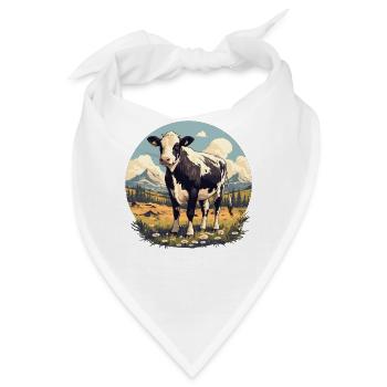 Kühe Kuh - Bandana - Weiß - Vorne