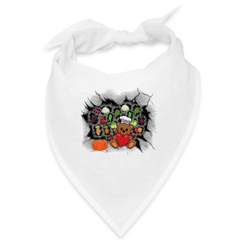 Gemüse Küche Koch Teddy Köche Köchin Gastgeber - Bandana - Weiß - Vorne