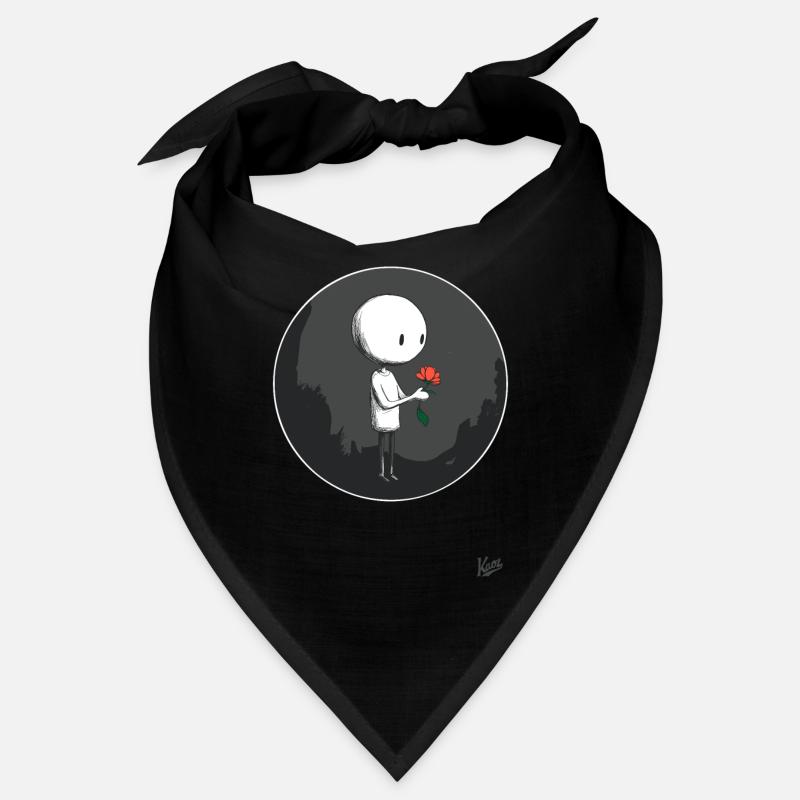 Kleiner Mann mit Blume Bandana