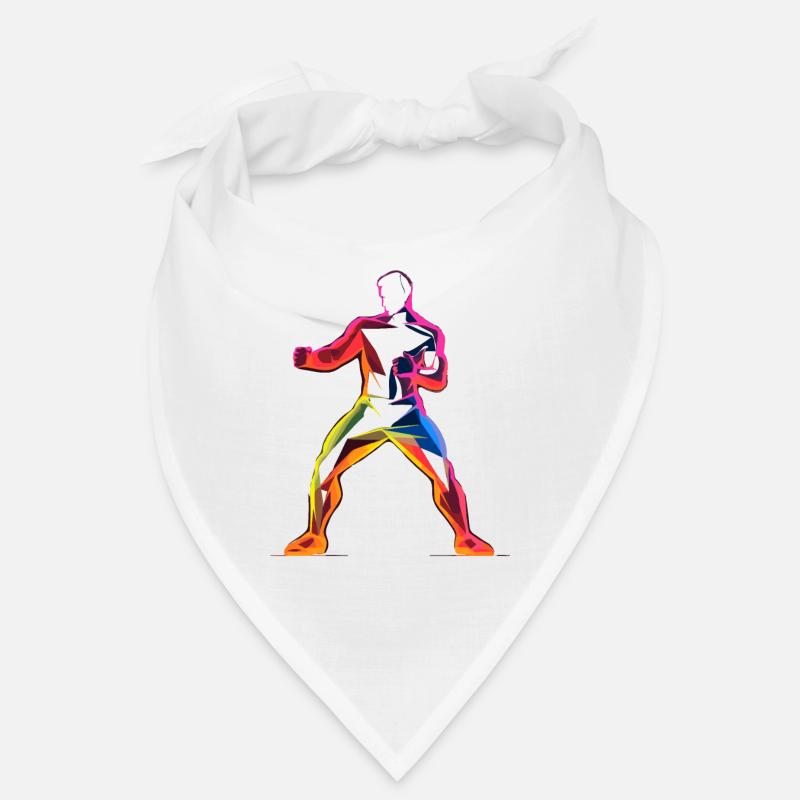 Kickboxer Cartoon Stil Bandana