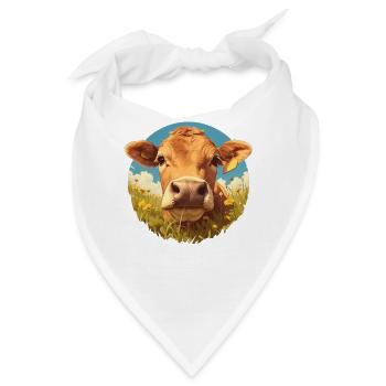 Kühe Kuh - Bandana - Weiß - Vorne