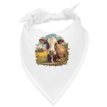 Kühe Kuh - Bandana - Weiß - Vorne