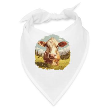 Kühe Kuh - Bandana - Weiß - Vorne