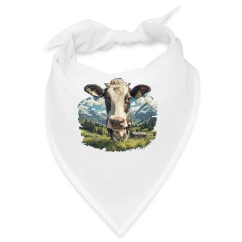 Kühe Kuh - Bandana - Weiß - Vorne